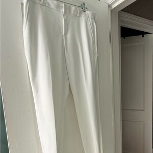 Banana Republic Women’s White Dress Pants - Tailored Flat Front